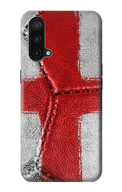 W3316 Angleterre Drapeau graphique Football Millésime Etui Coque Housse et Flip Housse Cuir pour OnePlus Nord CE 5G