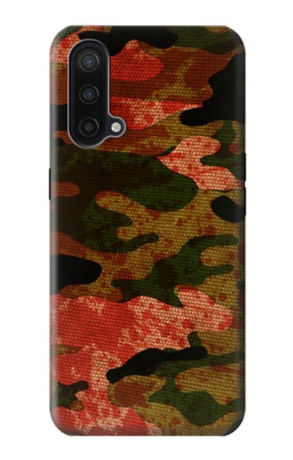 W3393 Camouflage sang Splatter Etui Coque Housse et Flip Housse Cuir pour OnePlus Nord CE 5G