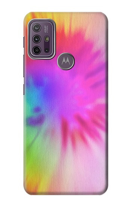 W2488 Tie Dye Couleur Etui Coque Housse et Flip Housse Cuir pour Motorola Moto G10 Power