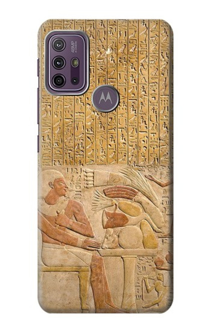 W3398 Egypte Stela Montouhotep Etui Coque Housse et Flip Housse Cuir pour Motorola Moto G10 Power