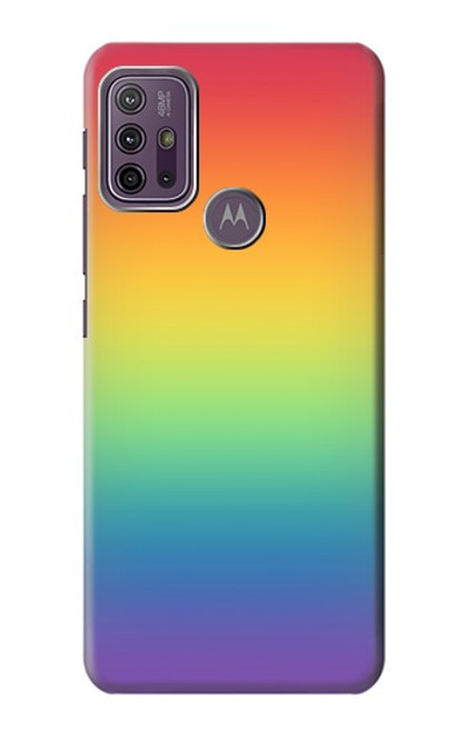 W3698 Drapeau de fierté LGBT Etui Coque Housse et Flip Housse Cuir pour Motorola Moto G10 Power