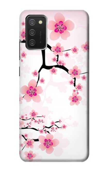 W2359 Fleur de prunier Etui Coque Housse et Flip Housse Cuir pour Samsung Galaxy A03S