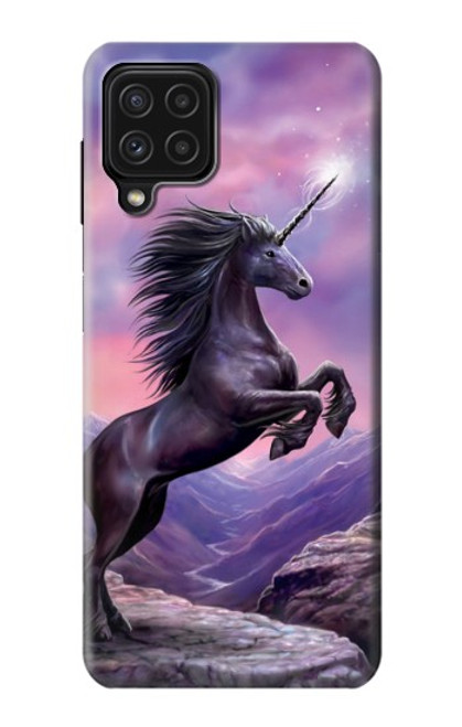 W1461 Licorne Fantaisie Cheval Etui Coque Housse et Flip Housse Cuir pour Samsung Galaxy A22 4G