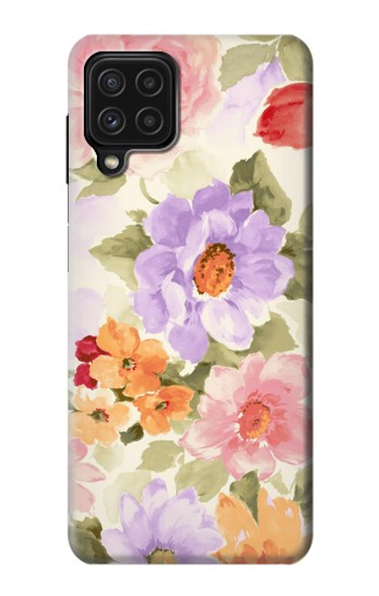 W3035 Peinture douce Fleur Etui Coque Housse et Flip Housse Cuir pour Samsung Galaxy A22 4G