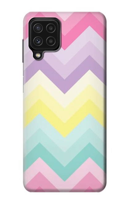 W3514 Arc en ciel Zigzag Etui Coque Housse et Flip Housse Cuir pour Samsung Galaxy A22 4G