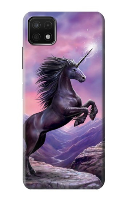 W1461 Licorne Fantaisie Cheval Etui Coque Housse et Flip Housse Cuir pour Samsung Galaxy A22 5G