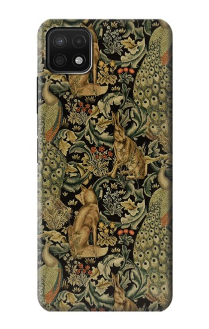 W3661 William Morris Forest Velvet Etui Coque Housse et Flip Housse Cuir pour Samsung Galaxy A22 5G