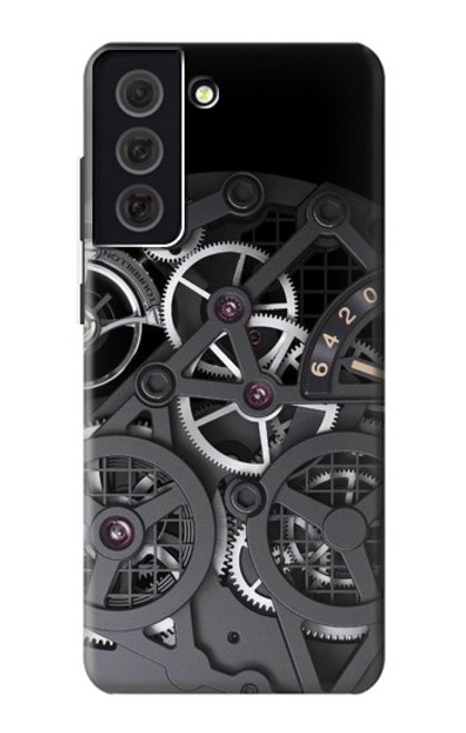 W3176 A l'intérieur Montre Noir Etui Coque Housse et Flip Housse Cuir pour Samsung Galaxy S21 FE 5G