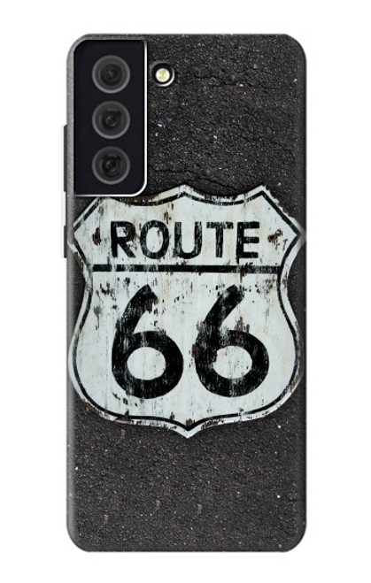 W3207 Route 66 Etui Coque Housse et Flip Housse Cuir pour Samsung Galaxy S21 FE 5G