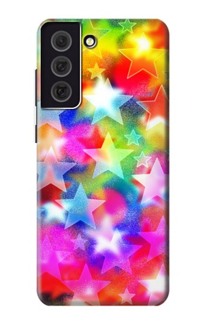 W3292 Coloré Disco étoile Etui Coque Housse et Flip Housse Cuir pour Samsung Galaxy S21 FE 5G