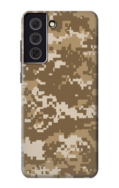 W3294 Armée Tan Coyote Camo Désert Camouflage Etui Coque Housse et Flip Housse Cuir pour Samsung Galaxy S21 FE 5G