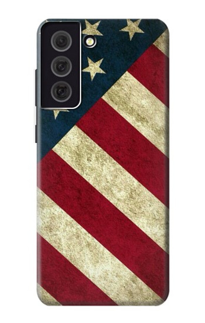 W3295 Drapeau national des États-Unis Etui Coque Housse et Flip Housse Cuir pour Samsung Galaxy S21 FE 5G