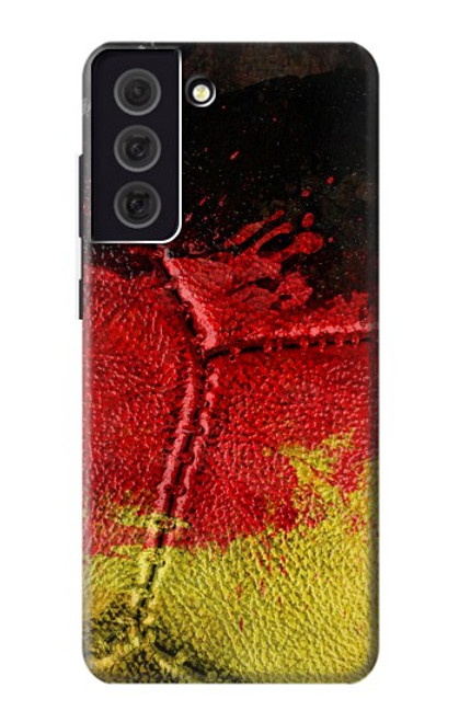 W3303 Allemagne Drapeau graphique Football Millésime Etui Coque Housse et Flip Housse Cuir pour Samsung Galaxy S21 FE 5G