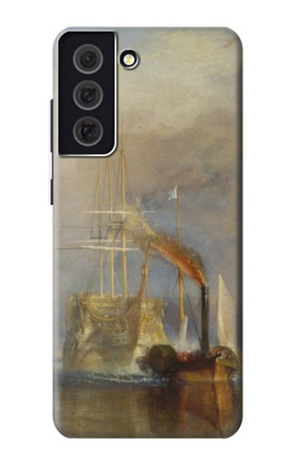 W3338 J. M. W. Turner Le Téméraire Etui Coque Housse et Flip Housse Cuir pour Samsung Galaxy S21 FE 5G