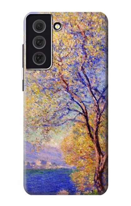 W3339 Claude Monet Antibes vue des jardins Salis Etui Coque Housse et Flip Housse Cuir pour Samsung Galaxy S21 FE 5G