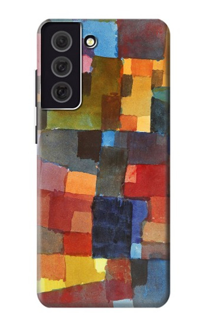 W3341 Paul Klee Raumarchitekturen Etui Coque Housse et Flip Housse Cuir pour Samsung Galaxy S21 FE 5G