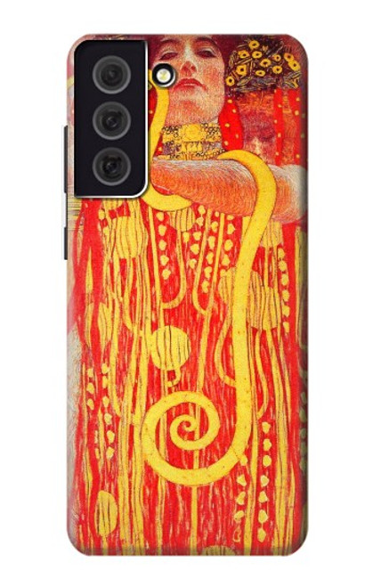 W3352 Gustav Klimt Médecine Etui Coque Housse et Flip Housse Cuir pour Samsung Galaxy S21 FE 5G