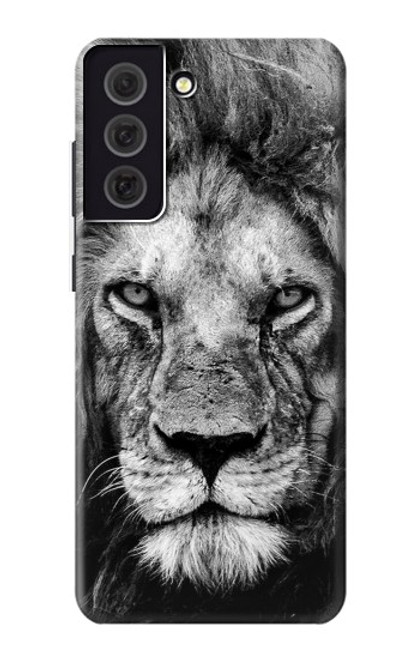 W3372 Lion Visage Etui Coque Housse et Flip Housse Cuir pour Samsung Galaxy S21 FE 5G