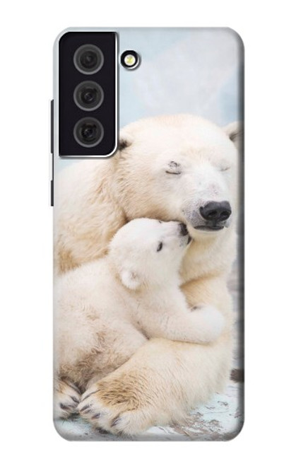 W3373 Famille d'ours polaire Etui Coque Housse et Flip Housse Cuir pour Samsung Galaxy S21 FE 5G