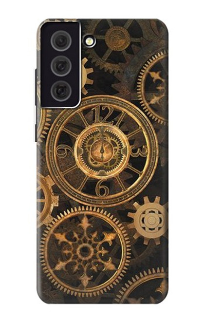 W3442 vitesse d'horloge Etui Coque Housse et Flip Housse Cuir pour Samsung Galaxy S21 FE 5G