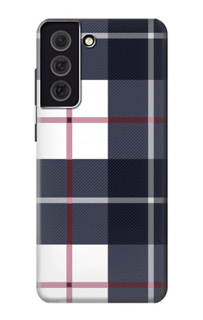 W3452 Plaid en tissu Etui Coque Housse et Flip Housse Cuir pour Samsung Galaxy S21 FE 5G