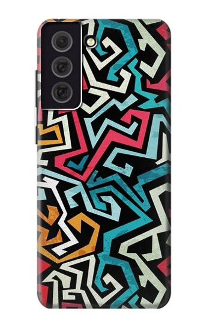 W3712 Motif Pop Art Etui Coque Housse et Flip Housse Cuir pour Samsung Galaxy S21 FE 5G