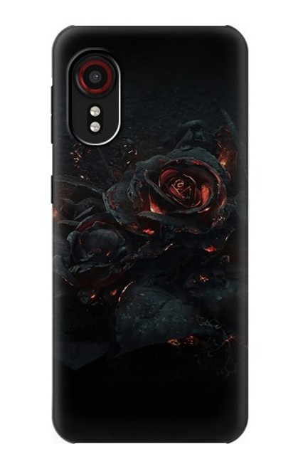 W3672 Rose brûlée Etui Coque Housse et Flip Housse Cuir pour Samsung Galaxy Xcover 5
