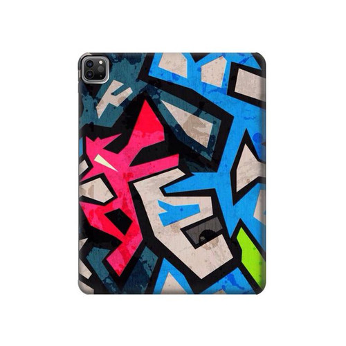 W3445 Art Graffiti rue Tablet Etui Coque Housse pour iPad Pro 12.9 (2022, 2021, 2020, 2018), Air 13 (2024)