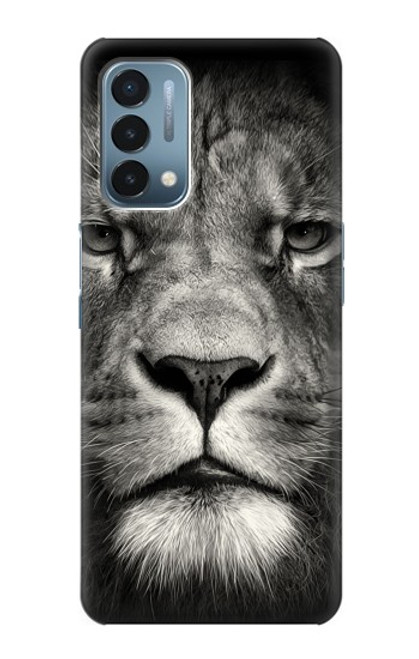 W1352 Lion Visage Etui Coque Housse et Flip Housse Cuir pour OnePlus Nord N200 5G