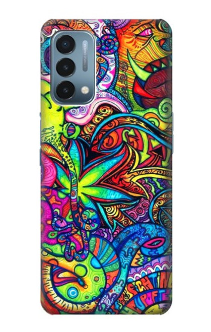 W3255 Motif Art coloré Etui Coque Housse et Flip Housse Cuir pour OnePlus Nord N200 5G