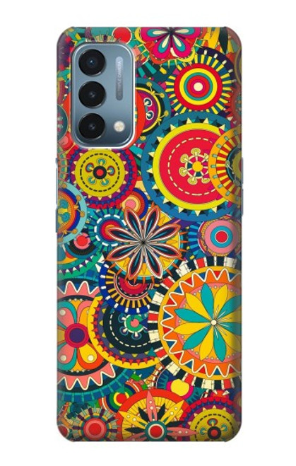 W3272 Motif coloré Etui Coque Housse et Flip Housse Cuir pour OnePlus Nord N200 5G