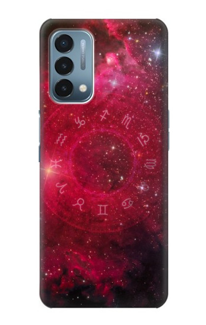 W3368 Zodiaque Rouge Galaxie Etui Coque Housse et Flip Housse Cuir pour OnePlus Nord N200 5G