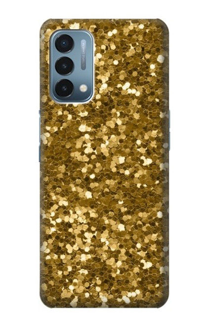 W3388 Imprimer or Glitter Graphic Etui Coque Housse et Flip Housse Cuir pour OnePlus Nord N200 5G