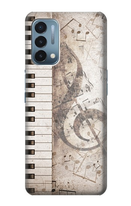 W3390 Note de musique Etui Coque Housse et Flip Housse Cuir pour OnePlus Nord N200 5G