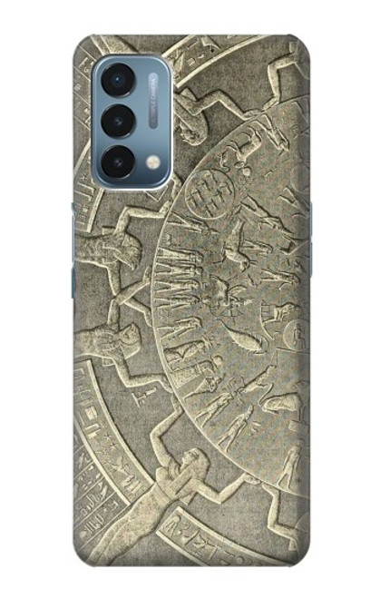 W3396 Dendérah Zodiaque Egypte ancienne Etui Coque Housse et Flip Housse Cuir pour OnePlus Nord N200 5G