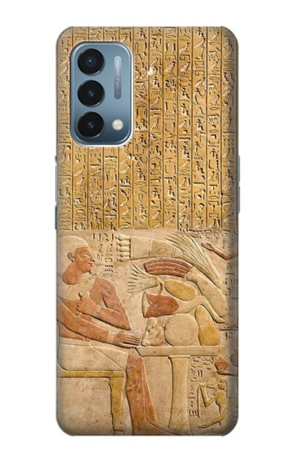 W3398 Egypte Stela Montouhotep Etui Coque Housse et Flip Housse Cuir pour OnePlus Nord N200 5G