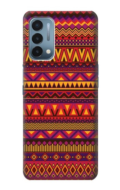 W3404 Aztèques Motif Etui Coque Housse et Flip Housse Cuir pour OnePlus Nord N200 5G