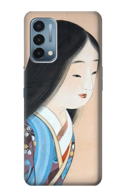 W3483 Japon Beauté Kimono Etui Coque Housse et Flip Housse Cuir pour OnePlus Nord N200 5G