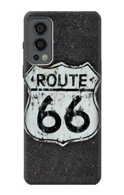 W3207 Route 66 Etui Coque Housse et Flip Housse Cuir pour OnePlus Nord 2 5G