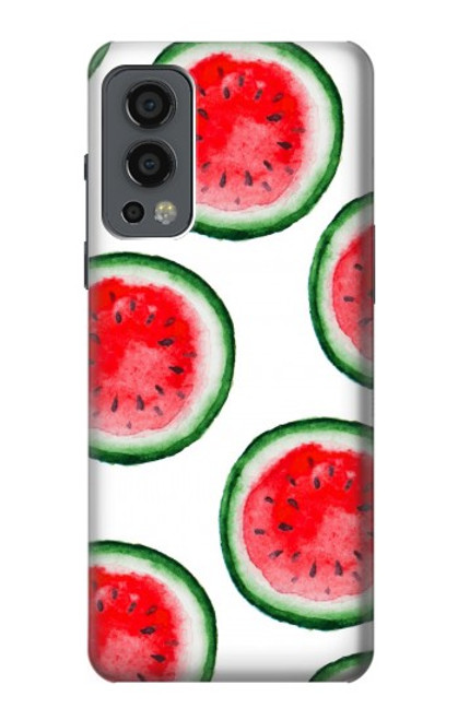 W3236 Motif melon d'eau Etui Coque Housse et Flip Housse Cuir pour OnePlus Nord 2 5G