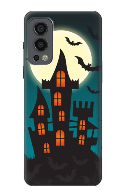 W3268 Château Halloween Festival Etui Coque Housse et Flip Housse Cuir pour OnePlus Nord 2 5G