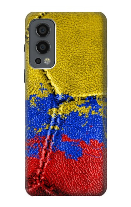 W3306 Colombie Drapeau de football graphique Millésime Etui Coque Housse et Flip Housse Cuir pour OnePlus Nord 2 5G