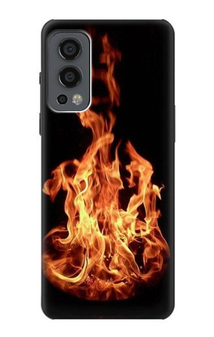 W3379 Cadre d'incendie Etui Coque Housse et Flip Housse Cuir pour OnePlus Nord 2 5G