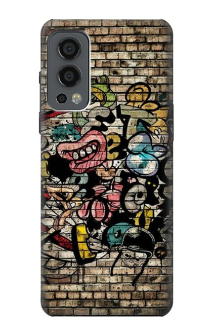 W3394 Graffiti mur Etui Coque Housse et Flip Housse Cuir pour OnePlus Nord 2 5G