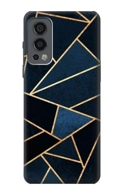 W3479 Marine Bleu Art Graphique Etui Coque Housse et Flip Housse Cuir pour OnePlus Nord 2 5G