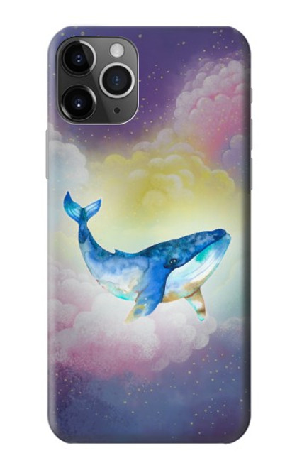 W3802 Rêve Baleine Pastel Fantaisie Etui Coque Housse et Flip Housse Cuir pour iPhone 11 Pro