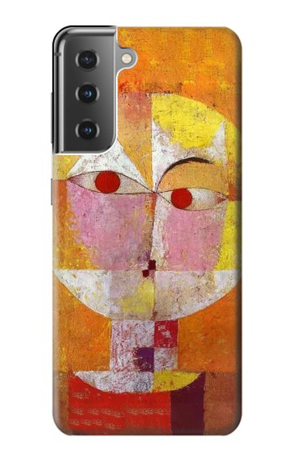 W3811 Paul Klee Senecio Homme Tête Etui Coque Housse et Flip Housse Cuir pour Samsung Galaxy S21 Plus 5G, Galaxy S21+ 5G