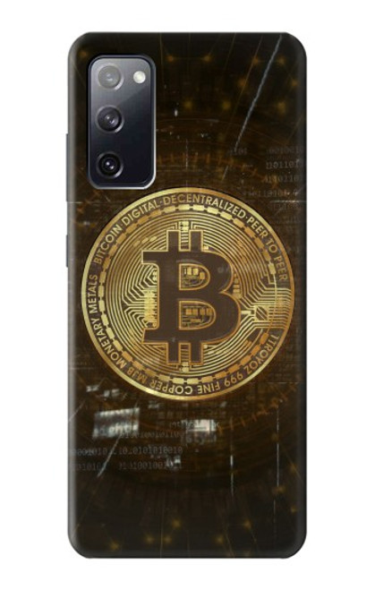 W3798 Crypto-monnaie Bitcoin Etui Coque Housse et Flip Housse Cuir pour Samsung Galaxy S20 FE