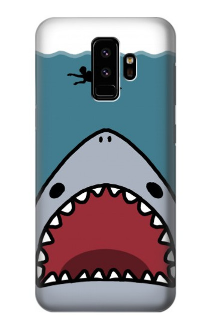 W3825 Plongée en mer de requin de dessin animé Etui Coque Housse et Flip Housse Cuir pour Samsung Galaxy S9