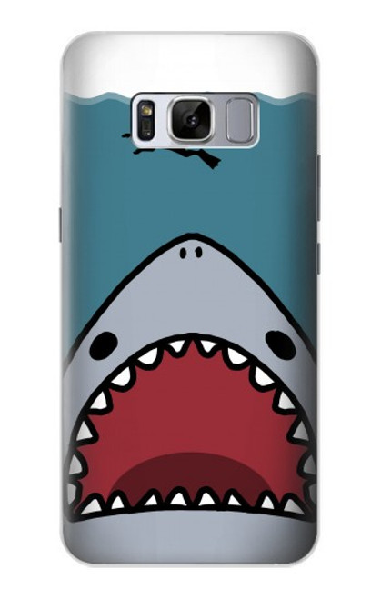 W3825 Plongée en mer de requin de dessin animé Etui Coque Housse et Flip Housse Cuir pour Samsung Galaxy S8 Plus